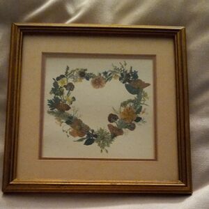 Floral Heart Framed Art